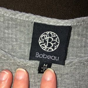 😍BOBEAU BRAND 3/4 SLEEVE STRIPED LOOSE FIT SHIRT